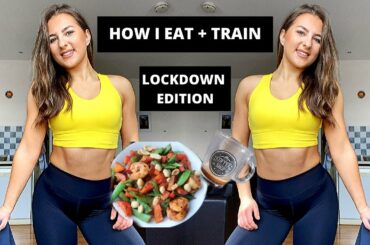Day in the life on LOCKDOWN | Healthy meals + home workout