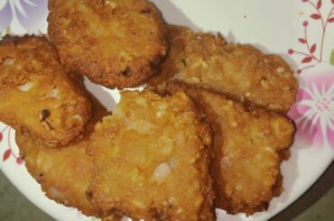 Healthy poha and bread cutlets for quick breakfast without potato