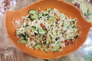 Healthy & easy salad recipe for weight loss - Lunch ideas - In lockdown situation || 2020