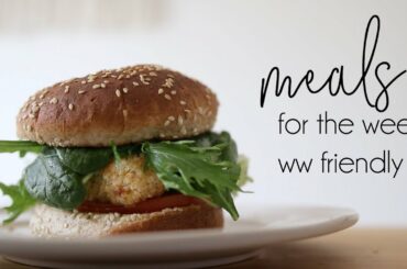 Quarantine Meal Ideas for the Week (WW friendly, low calories)