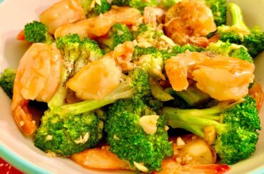 Healthy Chinese broccoli with shrimp and garlic sauce, Broccoli recipe, Easy Recipes, ব্রকলি রেসিপি