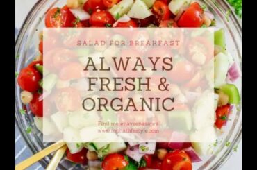 Healthy Salad for weight loss | Chickpea Salad with Tomato and Cucumber | Naveena Sapra