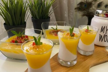 Tasty and healthy easy orange vanilla pudding .No China grass ,no gelatin.Immunity boosting