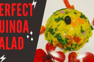 HOW TO PREPARE AN #IMMUNE BOOSTING HEALTHY  DELICIOUS SALAD WITH QUINOA WHILST IN #QUARANTINE - ASMR