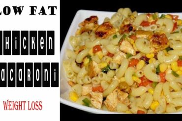 Healthy low fat vegetable and chicken macaroni/pasta recipe for weight loss in  Urdu/Hindi
