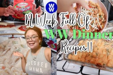 WHATS FOR DINNER? | A Week Full Of WW ( Weight watchers) Dinner Ideas!