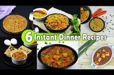 6 Lockdown Recipes | 6 Easy Dinner Recipes | Indian Dinner Plan | Dinner Ideas | Restaurant Style