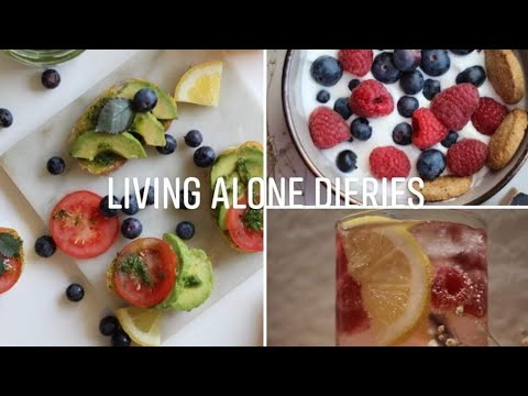 Living Alone Diaries | healthy at home ideas |أكلات سهلة و صحية Living Alone Diaries | healthy at home ideas |أكلات سهلة و صحية