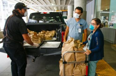 HEALTHY NOURISHMENT: Donating 70 meals to respirology staff at St. Mike's Hospital