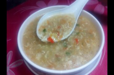 Delicious Egg Vegetable Soup - Vegetable Egg Drop Soup - Healthy Soup Recipe.