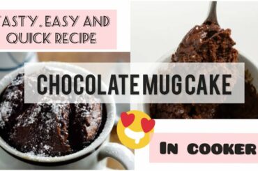 Homemade Chocolate Mug Cake in Cooker | tasty healthy cake | quick easy recipe