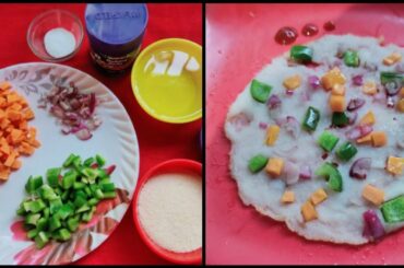 Suji Uttapam//instant uttapam recipe/Healthy snacks