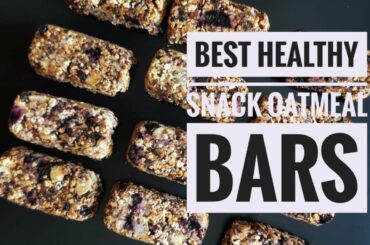 Best Healthy Oatmeal Bars | Healthy Snack | Home Made Snack | Avižiniai batonėliai |