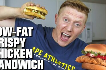 BODYBUILDING  CRISPY CHICKEN SANDWICH | Protein-Packed & Only 7g Fat