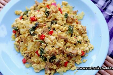 Keto Tofu Scramble with Spinach Recipe - Healthy Food For Family