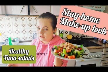 TUNA SALADS RECIPE | Fast and healthy tuna salads recipe while staying at home