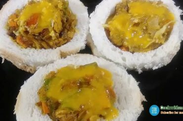 Cheesy Discs, Bread cheese |  Chicken Disc |  Open sandwich | Easy Snacks | Ramadan Recipe