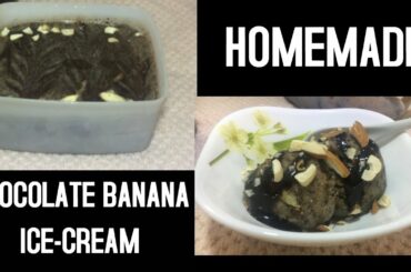 CHOCOLATE BANANA ICE-CREAM without sugar - Healthy Recipe - Prepare at home!