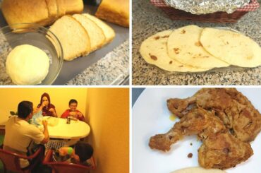 Ek hi din mein itni baking and cooking 🤷 | Homemade White Bread, Butter, Pita Bread and Tikka