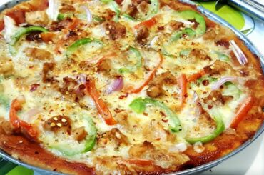 Whole Wheat Pizza #No Yeast Recipe #Healthy Wheat Pizza By Cook like Ayesha