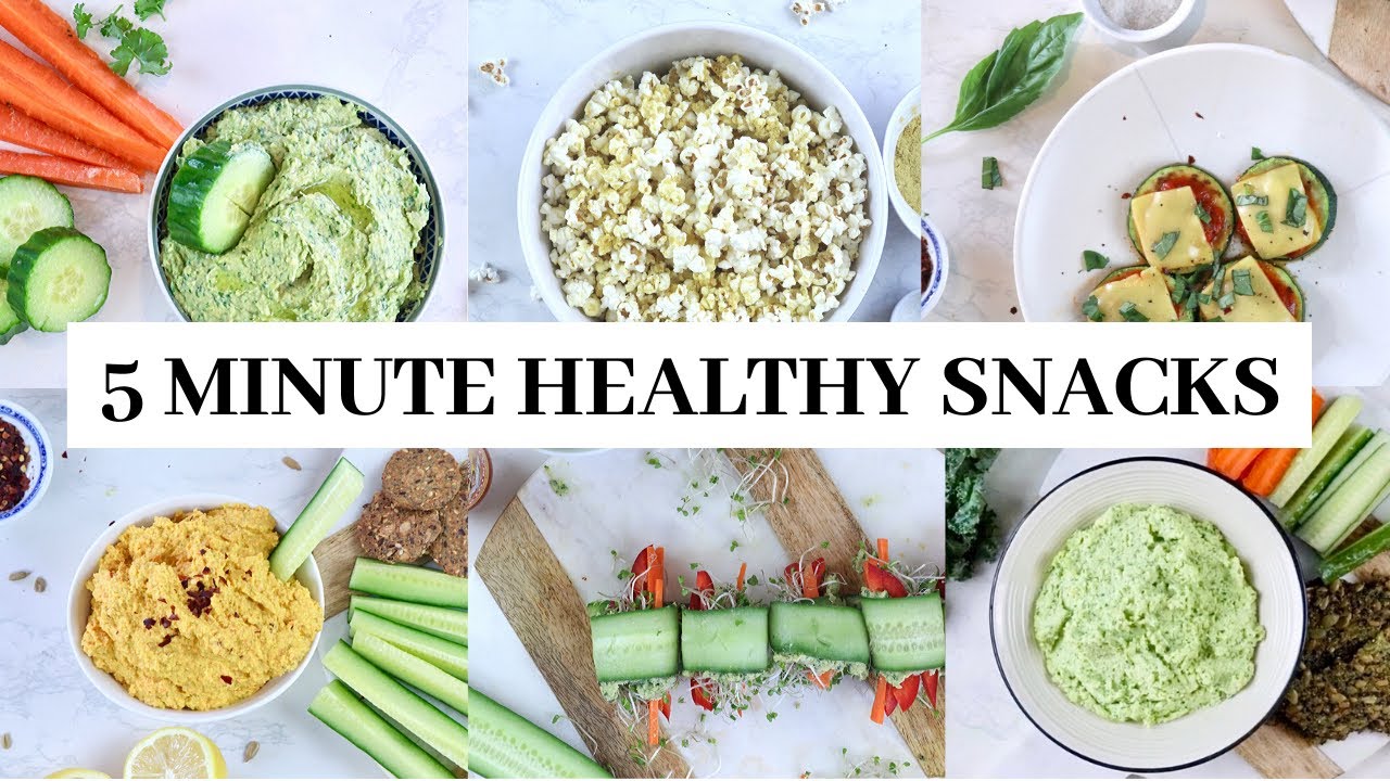 Healthy Plant-Based Snacks | Easy Vegan Recipes In Under 5 Mins | 7 Savoury Ideas Healthy Plant-Based Snacks | Easy Vegan Recipes In Under 5 Mins | 7 Savoury Ideas