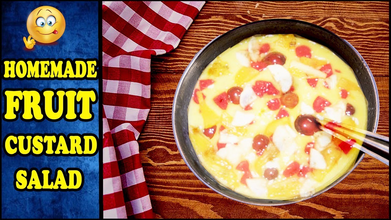 FRUIT CUSTARD RECIPE | EASY TO MAKE FRUIT CUSTARD SALAD AT HOME | HEALTHY DESSERT FRUIT CUSTARD RECIPE | EASY TO MAKE FRUIT CUSTARD SALAD AT HOME | HEALTHY DESSERT