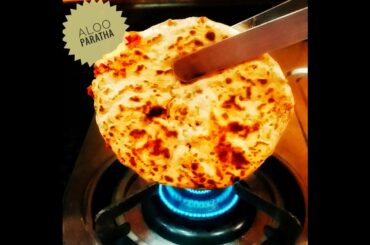 Aloo Paratha without Ghee/Oil - Healthy Aloo Paratha - Kulcha Style Aloo ka Paratha