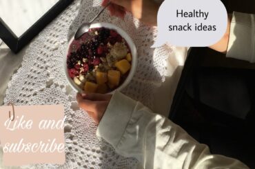 {ENG SUB} Healthy snack ideas- Smoothie bowls etc..
