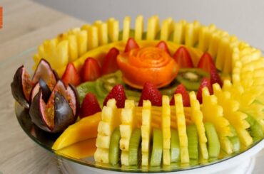 DELICIOUS DISH of NATURAL FRUIT | Sliced Fruit | Healthy food by J Pereira Art Carving