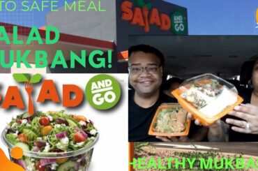 KETO SALAD MUKBANG 먹방 | Salad And Go With Salad ASMR (TALKING) Challenge