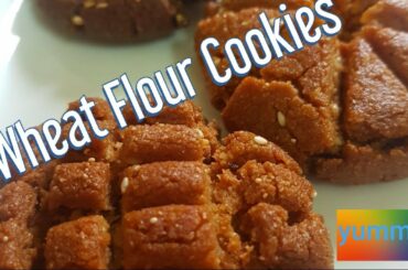 Wheat Flour Cookies | Atta biscuits | Healthy and easy snacks |My Little  kitchen.