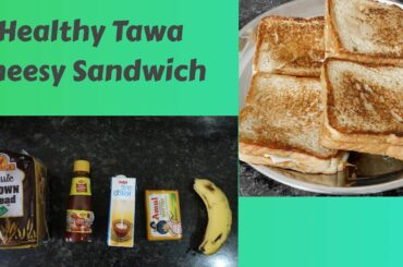 Healthy Tawa Banana Sandwich Recipe | Easy & Quick | Cheesye | Hindi