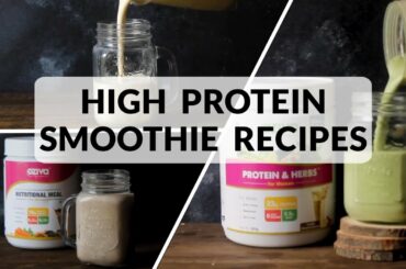 High Protein Smoothie Recipes | Healthy Diet Smoothies for Weight Loss | OZiva TV