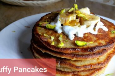 Banana Oatmeal Pancakes ||How to make Fluffy Pancakes at Home||Healthy Breakfast Ideas