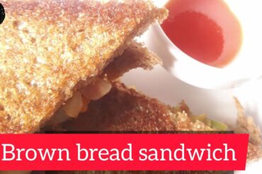 Brown bread sandwich | healthy sandwich | Veg sandwich
