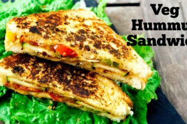 Veg Hummus Sandwich | Veggie Hummus Sandwich Recipe | Hummus Sandwich | Flavourful Food By Priya