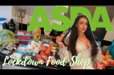 HUGE ASDA AFFORDABLE LOCKDOWN FOOD HAUL FOR 2 & MEAL IDEAS | £25 EACH PER WEEK | Hazel Maria Wood