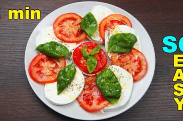 Easy Caprese Salad Recipe - Tomato and Mozzarella Salad