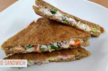 Curd Sandwich | Dahi Sandwich Recipe | Yogurt Veg Sandwich| Quick Sandwich | Breakfast Recipe