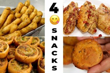 4 SNACKS Recipes for Indian Lockdown - CookingShooking