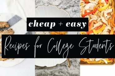 Easy + Cheap Recipes for College Students | MY FAVORITE DINNER RECIPES I MADE THROUGHOUT COLLEGE