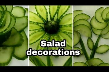 Salad garnish idea // salad cutting // taste with sidra