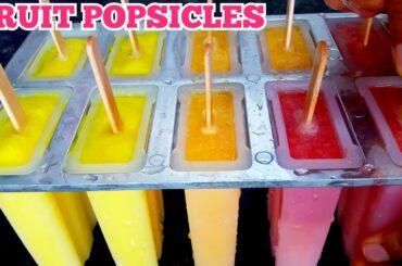 Homemade Popsccle Recipe : 3 Flavours Fruit Popsicle || healthy Summer Desserts