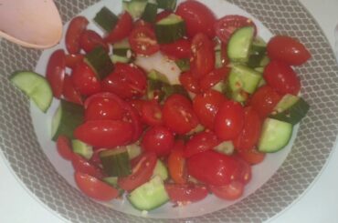 TOMATO RECIPE/QUICK SALAD RECIPE/SALAD LOVER RECIPE