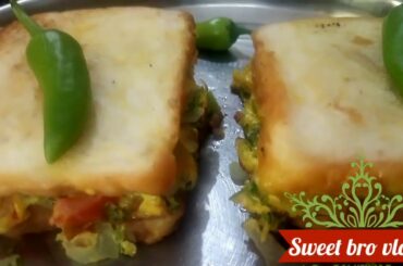 Bread Omelette Sandwich - Quick & Easy Breakfast recipe