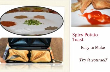 Spicy and Delicious  Potato Toast | Easy to Make Recipe | Healthy Food Island