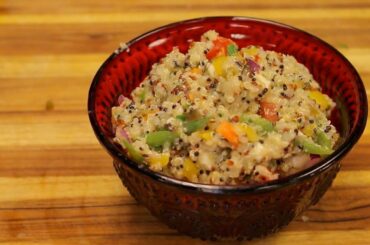 Quinoa Salad Recipe - vegan recipes - mediterranean inspired quinoa recipes- healthy cooking channel