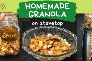 Homemade Granola | Granola Without Oven | Healthy Breakfast Ideas