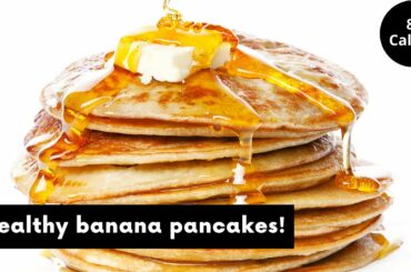 5 mins Fluffy Banana Pancakes 🥞| Eggless WholeWheat Healthy Pancakes Recipe | Easy Breakfast Recipe