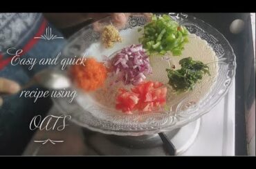 Quick and easy healthy breakfast recipe | Oats er mojadar jalkhabar in 10 minutes.